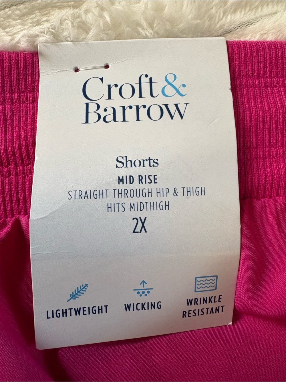 NWT Plus Size Croft & Barrow MIDRISE Shorts 5” Sz: 2X - Picture 6 of 6